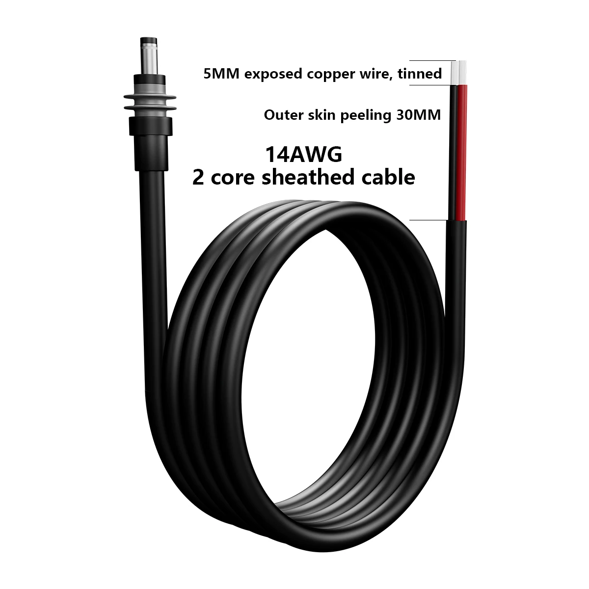 For Starlink Mini Specific Power Cable DIY 14/16/18 AWG Wiring Extension Harness Support Length Customization 3