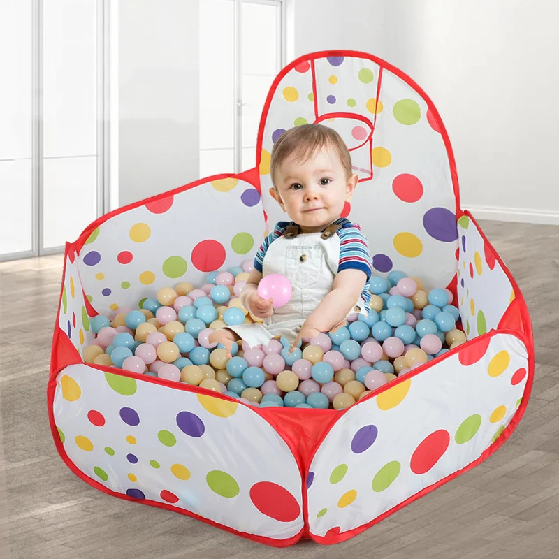 Portable Baby Ball Pool Ball Pit Pool With Basket Hoop Children's Tent Playpen Baby Park Playground Dry Pool Balls Baby Playpen 2 Portable Baby Ball Pool Ball Pit Pool With Basket Hoop Children's Tent Playpen Baby Park Playground Dry Pool Balls Baby Playpen 2