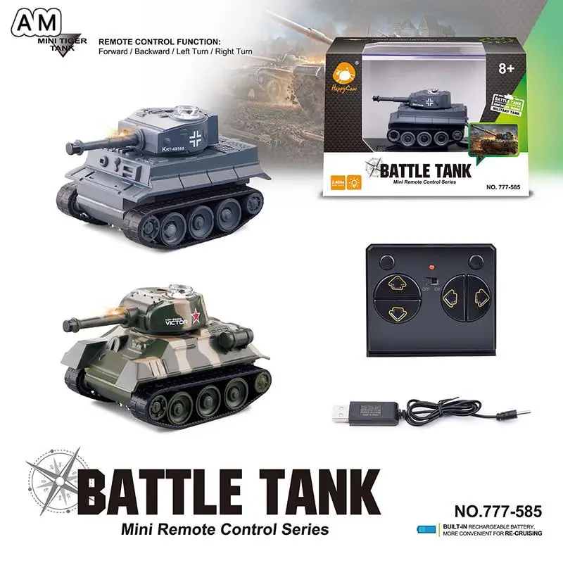 Remote Control Small Tank Ultra-small Mini RC Crawler Driving Tiger Armored Vehicle  Chariot Off-road Car Kid Gifts images - 6