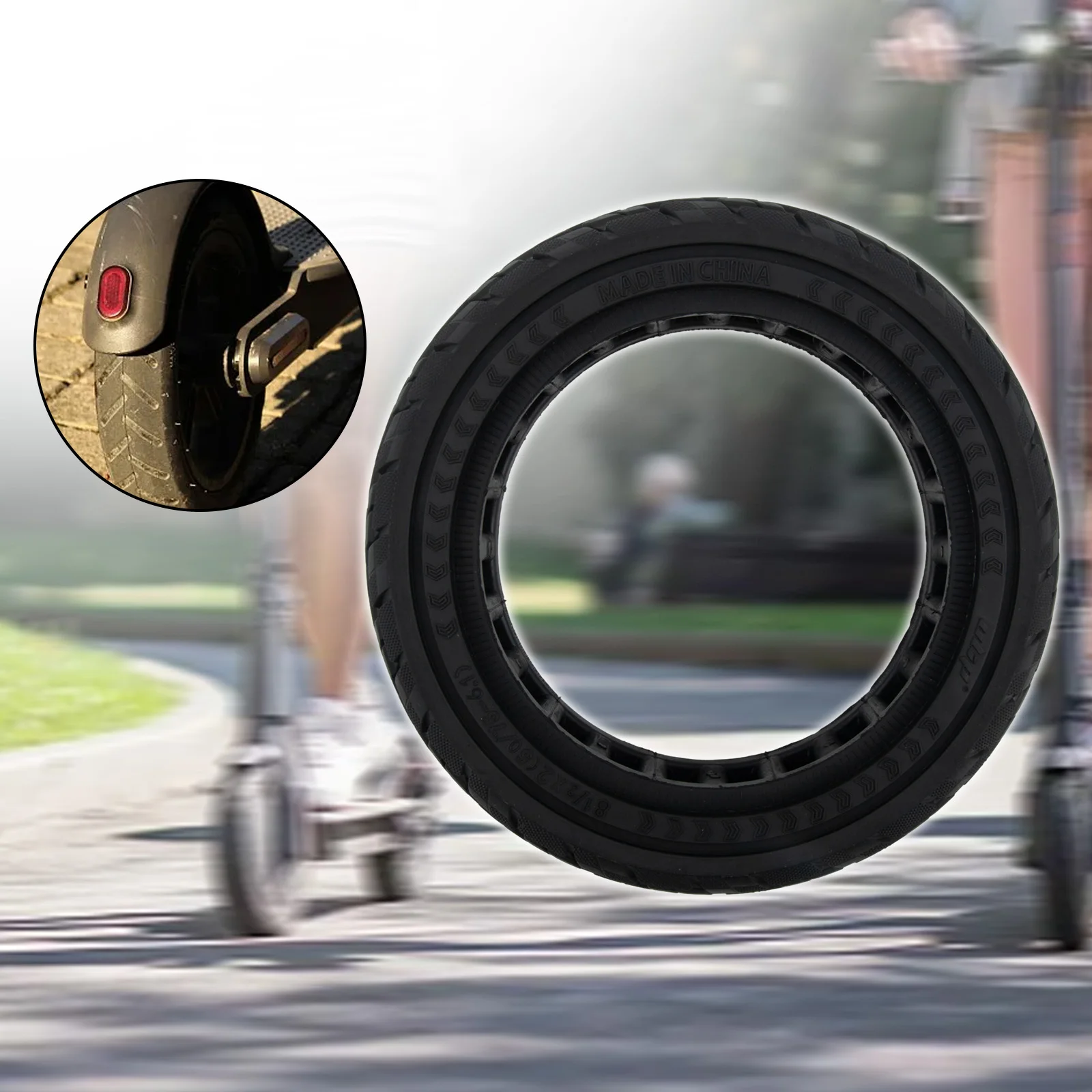 

Прочный высококачественный практичный совершенно новый однотонный электрический скутер с резиновой бескамерной черной дорожкой вес 720 г цикл M365