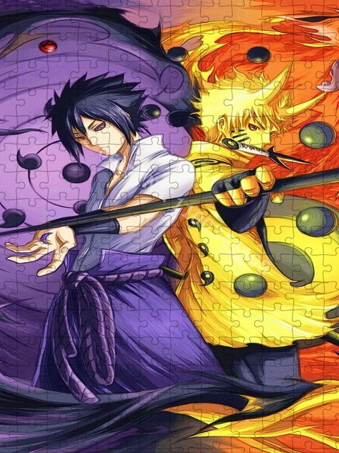 Bandai Anime Naruto Dragon Ball Eyes Jigsaw Puzzle 35/300/500/1000 Pcs  Funny Family Games Diy Puzzle Home Decoration