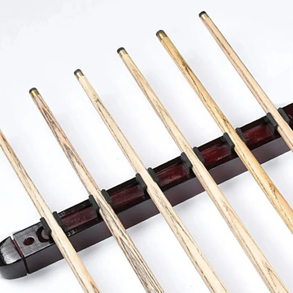 Pool Stick Holder Billiard Cue Holder Solid Wood Pool Cue Organizer Rack Wall Mounted Billiard Rack for Billiards