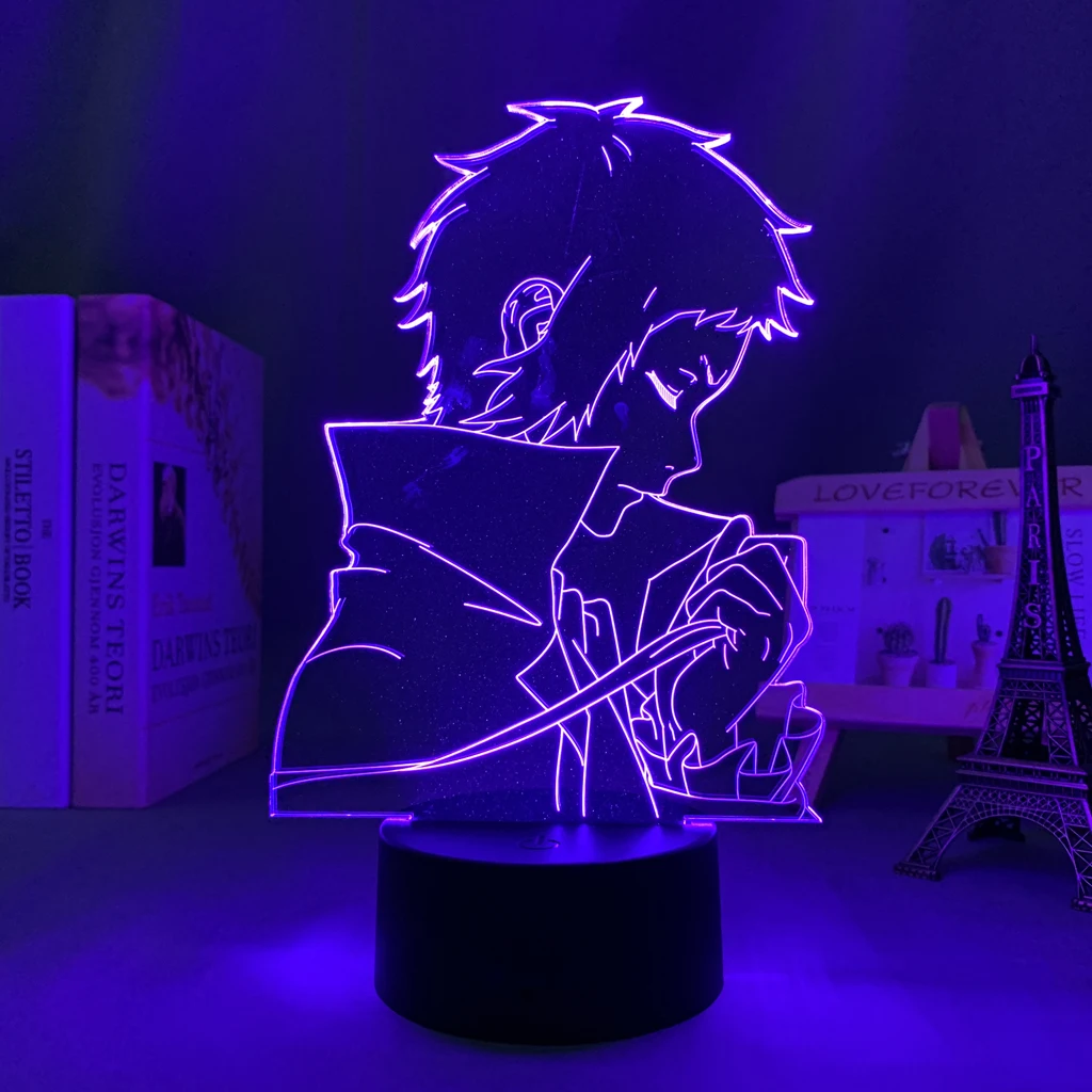 Vadios para Decoração do Quarto Presente das Crianças Sala de Mesa Anime Lâmpada Bungo Cães Nightlight Brithday Manga Luz Led Vadios 3d 7 decoração do quarto nightlight presente das crianças