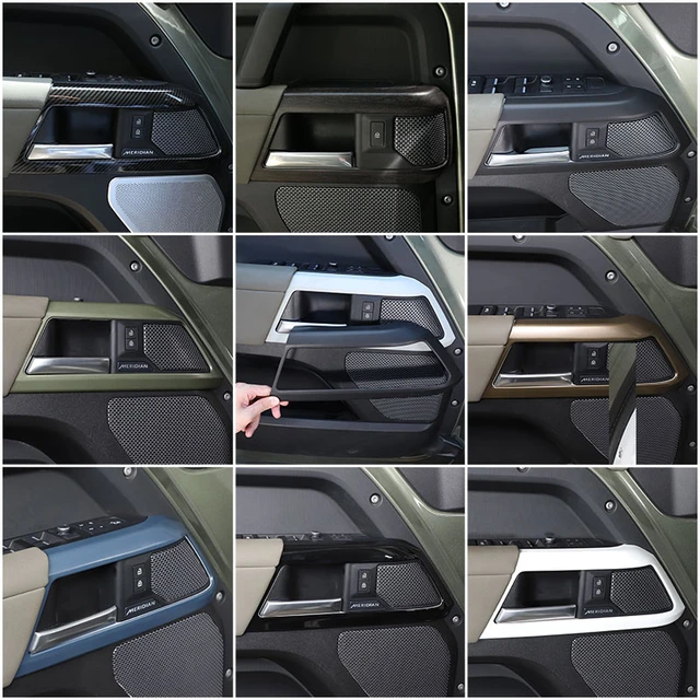 Für Land Rover Defender 90 110 2020-2023 ABS Matt Schwarz/carbon faser Auto-armaturenbrett  Side Panel Abdeckung trim Aufkleber Auto Zubehör - AliExpress