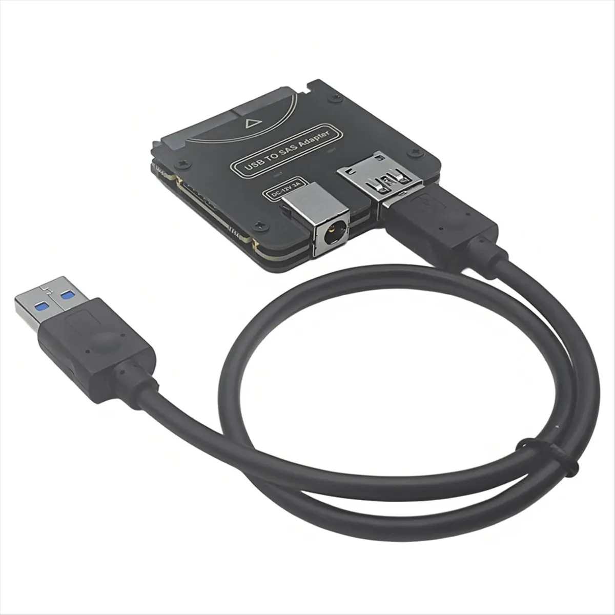 A10R USB to SFF-8482 SAS 29핀 어댑터 하드 디스크 드라이브 RAID 5Gbps HDD/SSD RAID 컨버터(칩셋 및 전원 포트 포함)