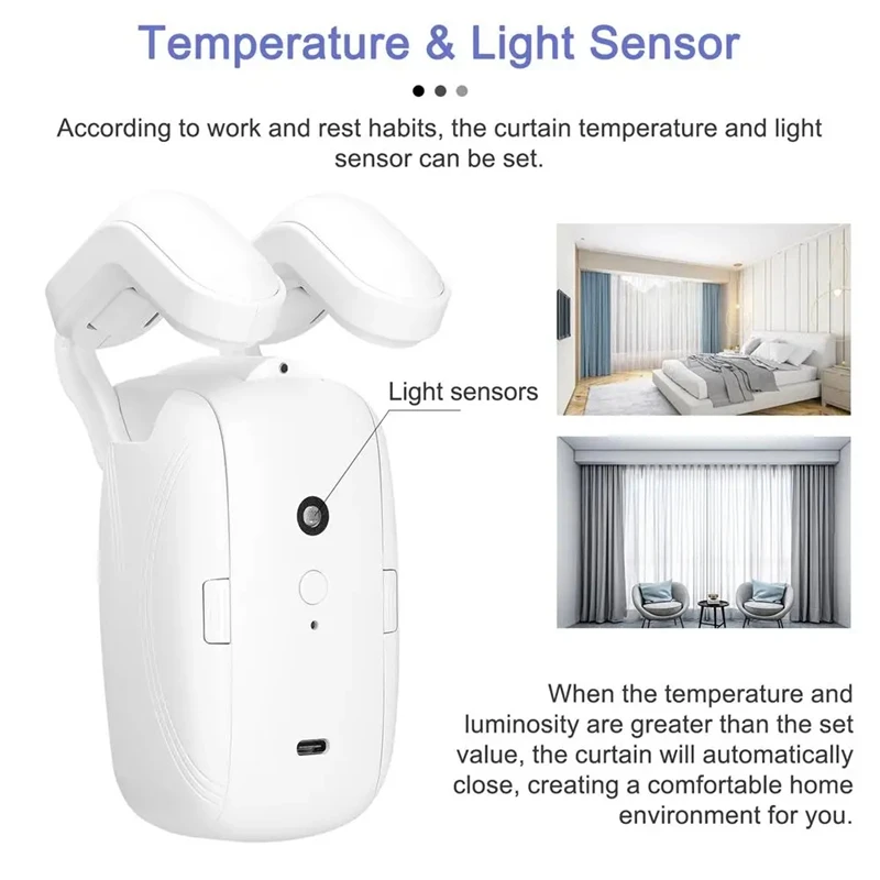 WiFI Tuya Smart Electric Curtain Motor Roman 4