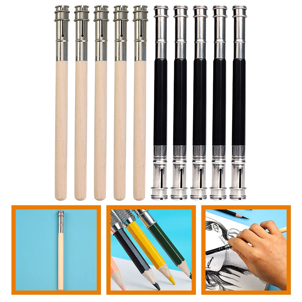 

Household Special Reusable Delicate Short Pencil Holder Extenders Sketch Pen Extender for Pencil Office Display Students