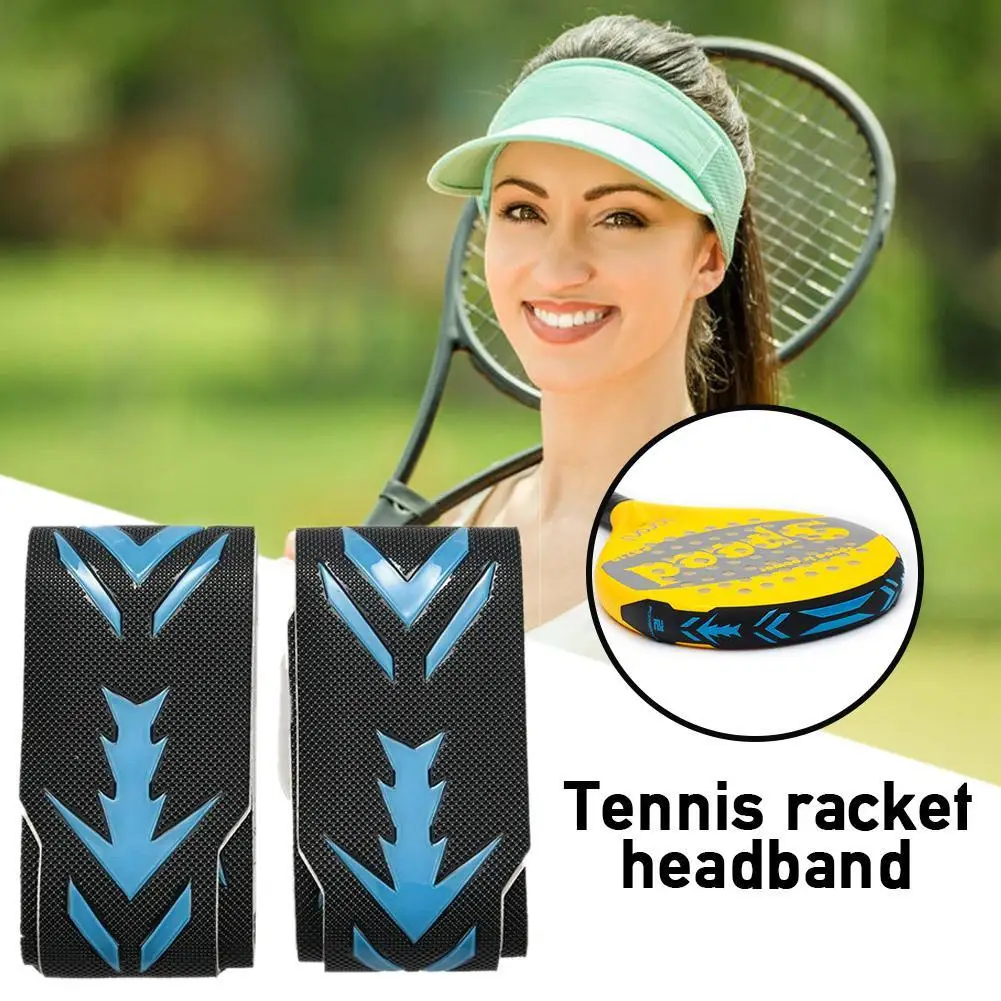 2pcs 3D Tennis Paddle Head Tape For Beach Tennis Racket Protection Tape Head Protector 3.8CM*40CM*0.1CM