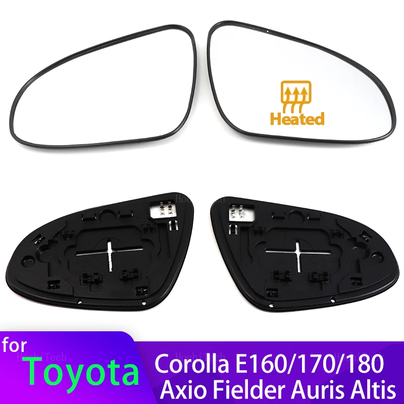 

Left&Right Side Heated Wing Mirror Glass Wide Angle Rearview Mirror for Toyota Corolla E160 E170 E180 Axio Fielder Auris Altis