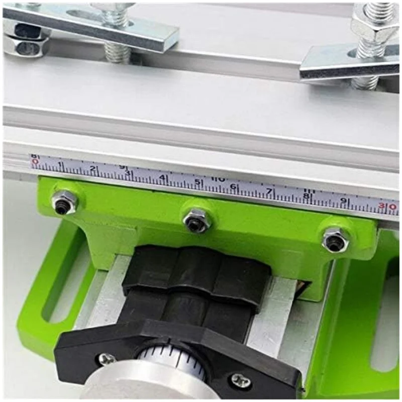 Worktable Mini Precision Milling Machine BG-6300 Multifunction Bench Drill Vise Fixture Drill Table X and Y-axis Adjustable