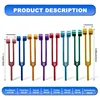 Chakra Tuning Fork Set for Healing,Sound Therapy,Keep Body,with Rubber Mallet,Wrench,Cleaning Cloth and Aluminum Box 3