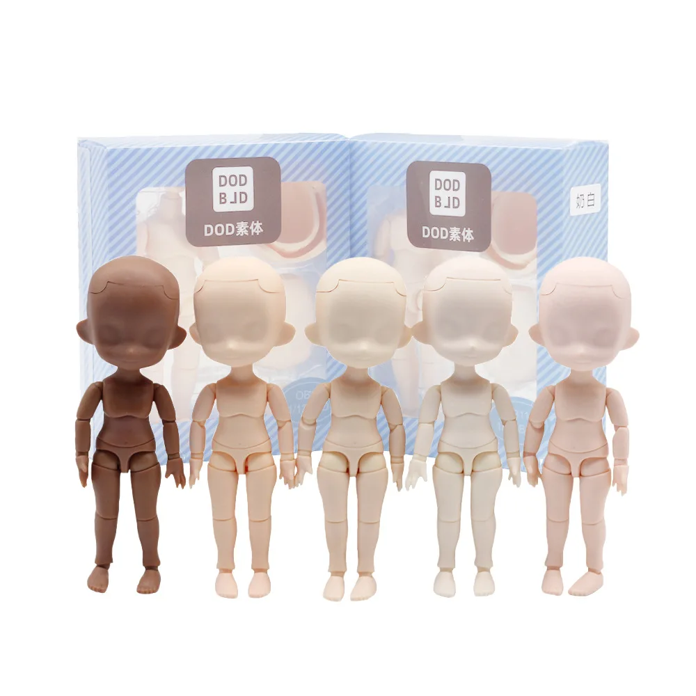 Obitsu 11CM Doll Toys DOD Body Suitable for GSC Head Ob11 1/12 BJD Body Spherical Joint Dolls Hand Set Body and Head Girls Toy
