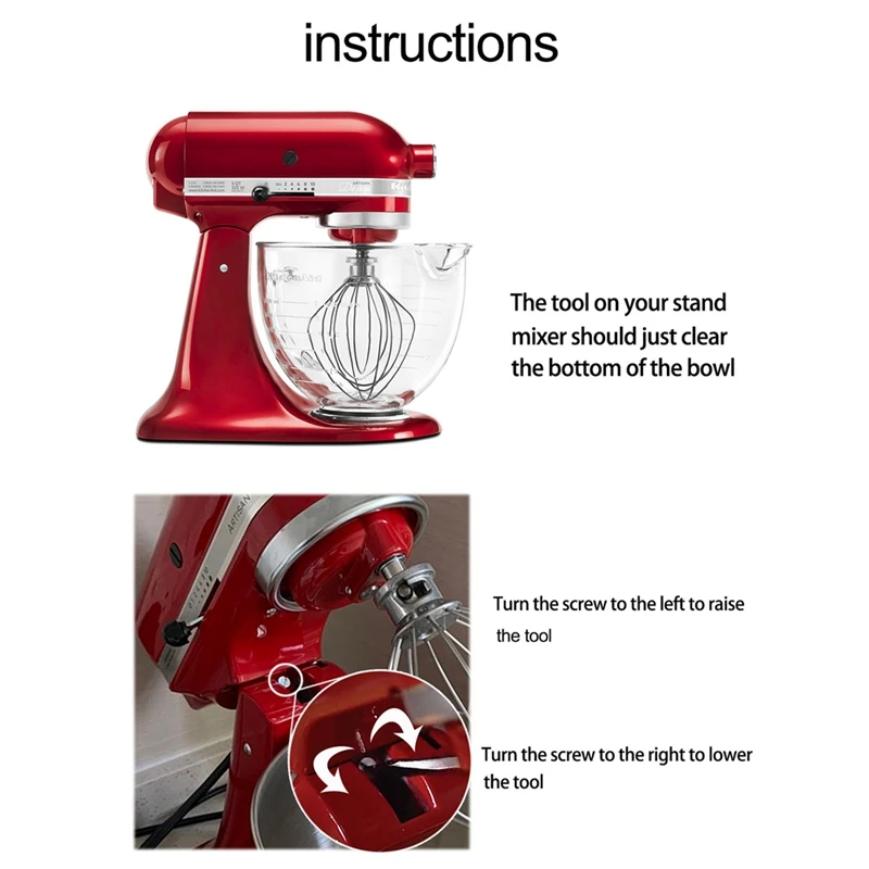 Mixer Attachment For Kitchen Aide 4.5-5 Qt Tilt-Head Stand Mixers For Kitchenaid Paddle Attachment For K45B/K5THCB/K5THBS