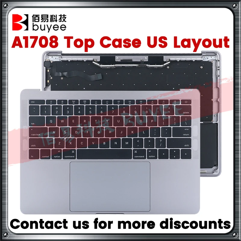 

Original A1708 Palmrest Top Cases Cover US Keyboard+Trackpad+Battery A1713 Assembly For Macbook Pro Retina 13.3" A1708 Topcase