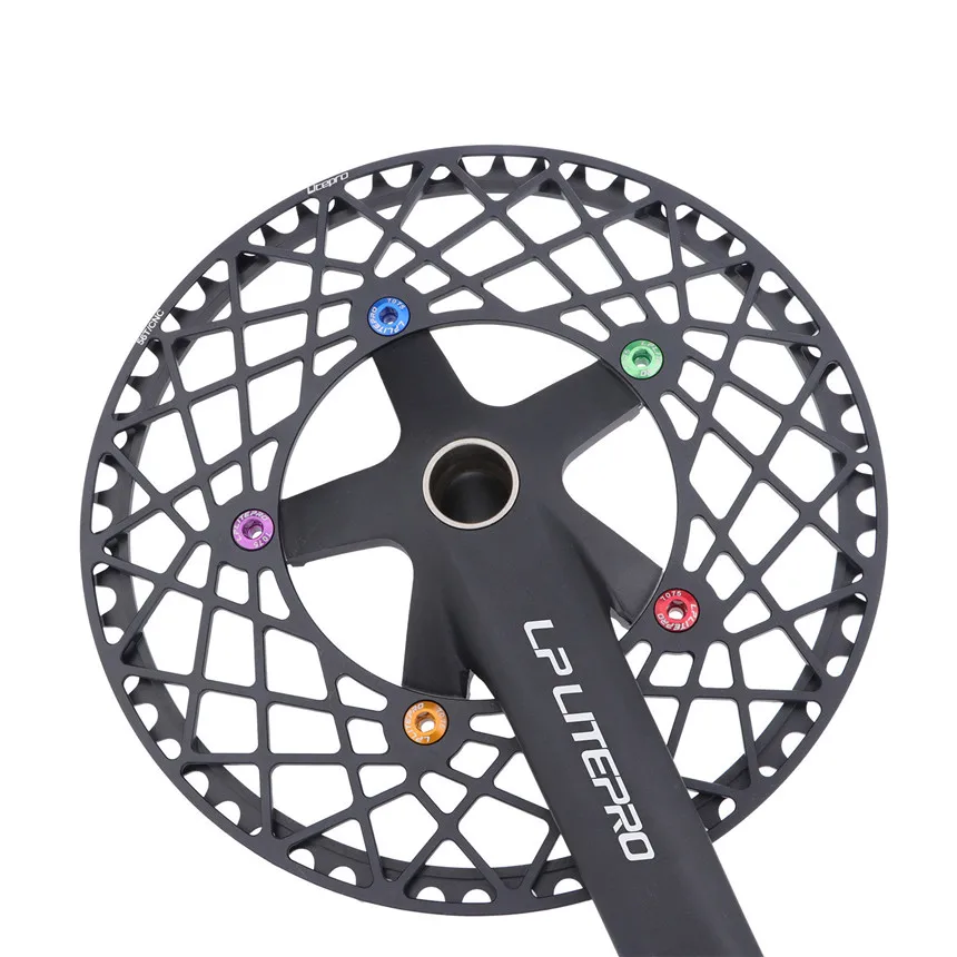 Viti Corona Bicicletta, Viti Corona MTB, Doppia M8 Bulloni Corona Bici Di Compatibile Con Shimano Sram.Arancione - Foto 5