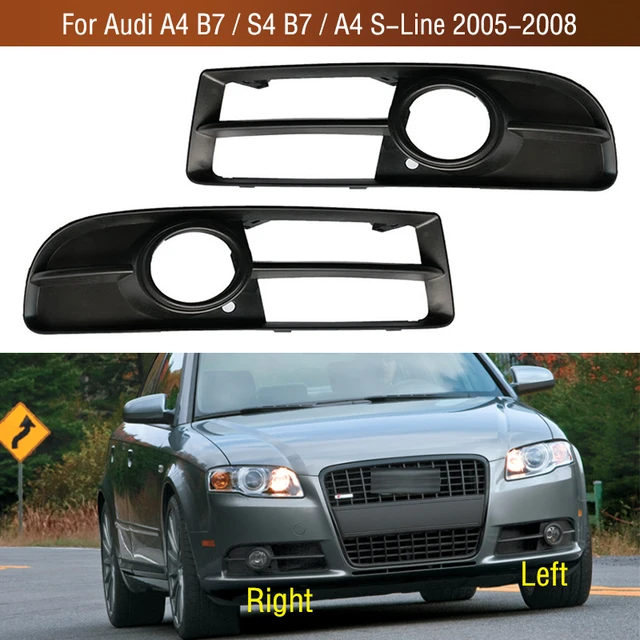 For Audi A4 B7/S4 B7/A4 S-Line 2005 2006 2007 2008 Front Bumper Fog Light  Lamp Trim Cover Frame Grille Foglamp Lid Bezel Hood - AliExpress