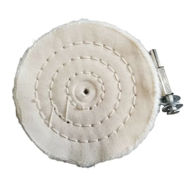 Rueda De Pulido Para Joyería - Disco De Tela Blanca 10x10cm (IWOWHERO)