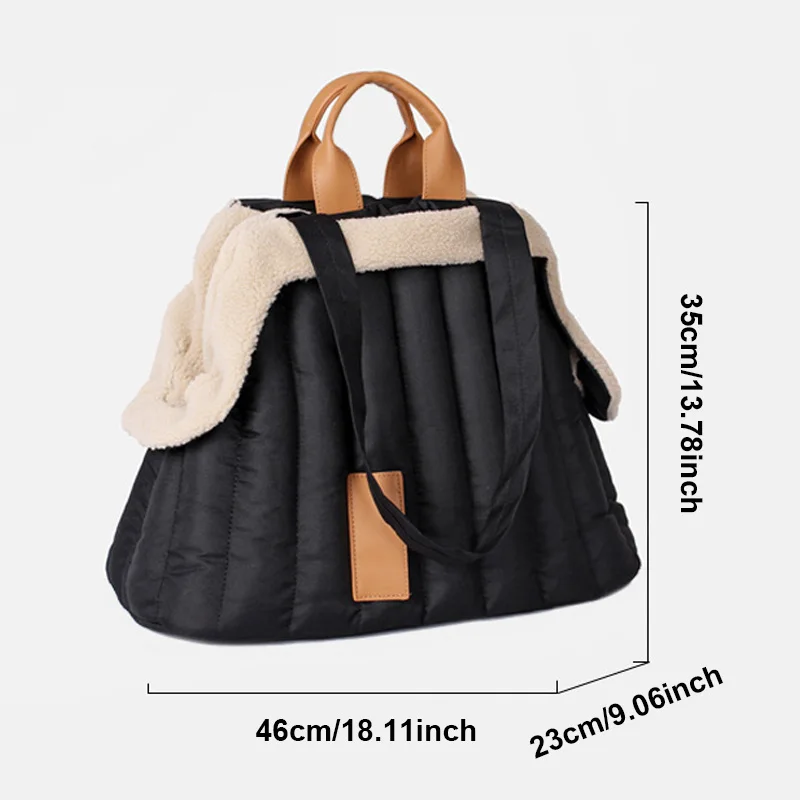 Title 8, Winter Pet Carrier Bag Windproof Warm Pet Handl...