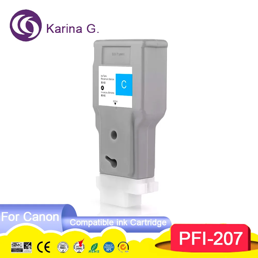 Premium Color Compatible Ink Cartridge For PFI207 PFI-207 PFI 207 Suit for  IPF6