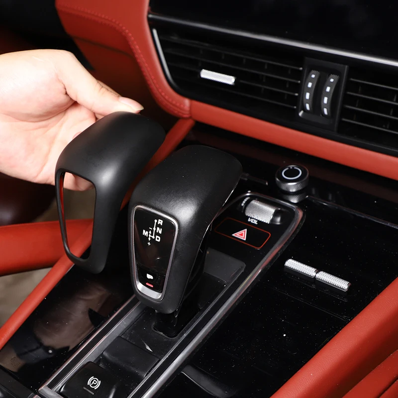 

Крышка переключателя передач для 18-19 Porsche Cayenne, декоративная наклейка, аксессуары для украшения интерьера автомобиля, высококачественный абс