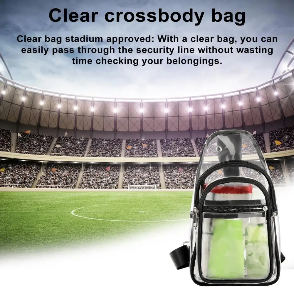 Large Stadium Crossbody with Adjustable Strap