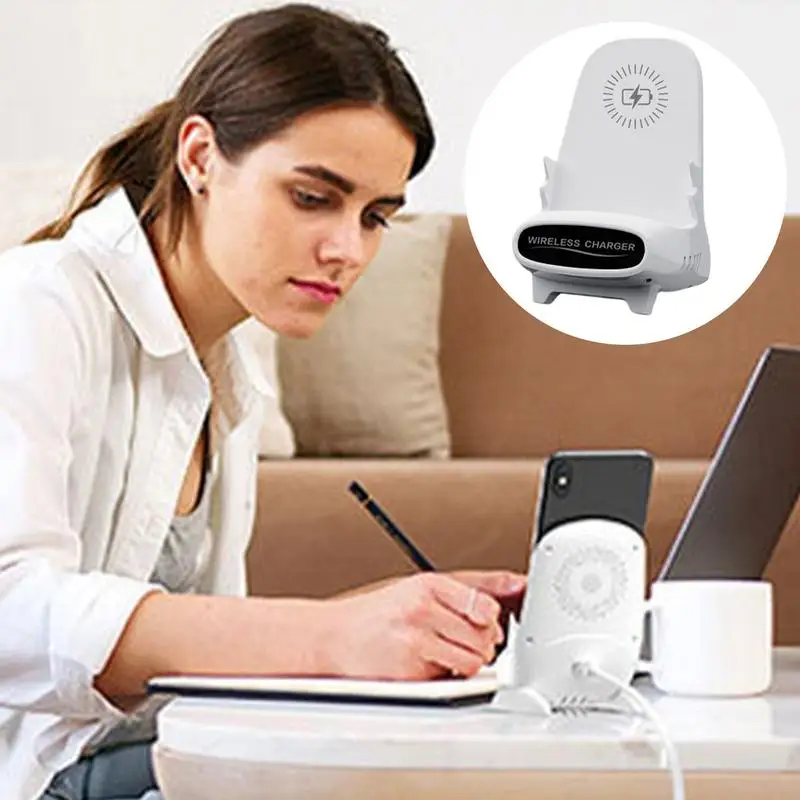 

Chair Phone Charger Wireless Charger Station Phone Stand Holder Wireless Charging Stand Fast Charging Station Desktop Decor