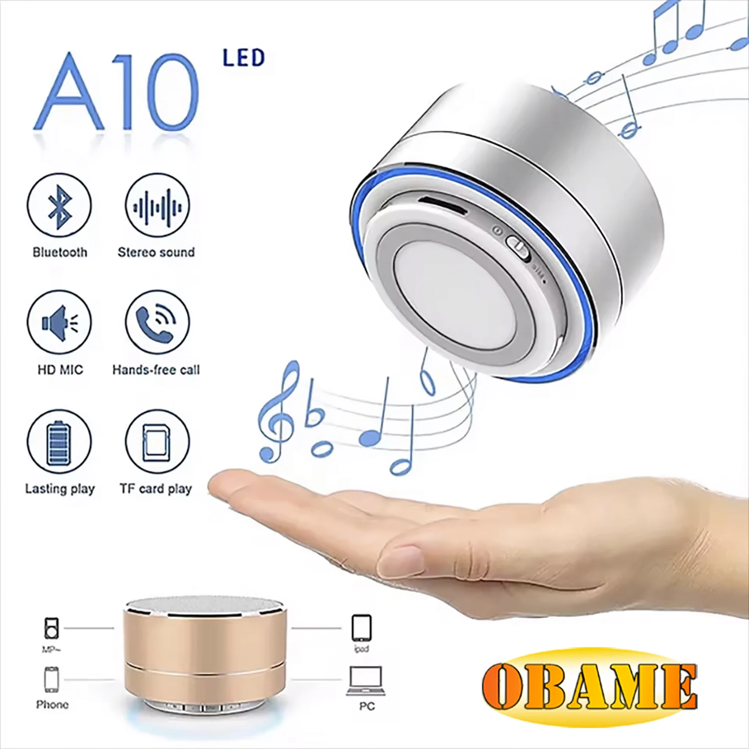 NewLED light Wireless Caixa De Som Bluetooth Speaker Portable Music Sound Box Mini Blutooth For Subwoofer Baffle Hand Free Audio