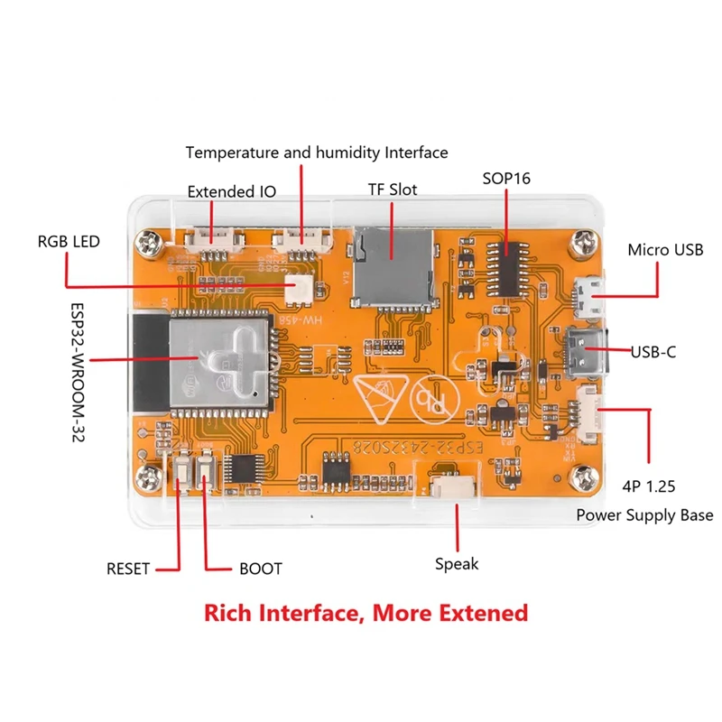 휴대용 ESP32 마로더 개발 보드 1.7.2 펌웨어 2.8인치 240x320 스마트 디스플레이 CYD 마로더 2432r028-A86Z