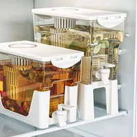 Pichet d'eau froide de grande capacité 3,5 l, bouilloire froide avec robinet dans le réfrigérateur, distributeur de boissons glacées, réfrigérateur et robinet 1