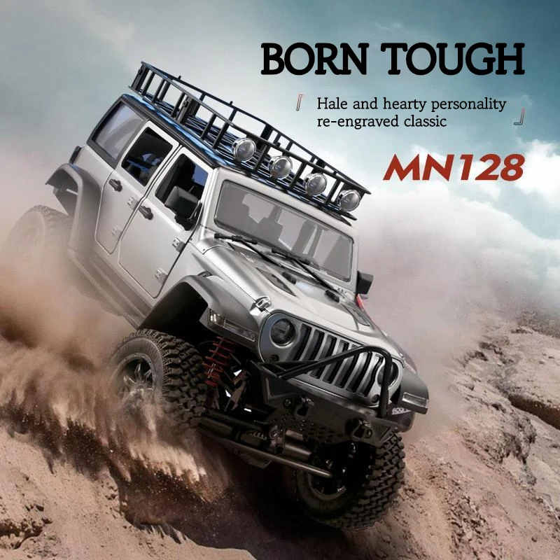 Remote Control Rock Crawler Car 4WD LED Light Truck
