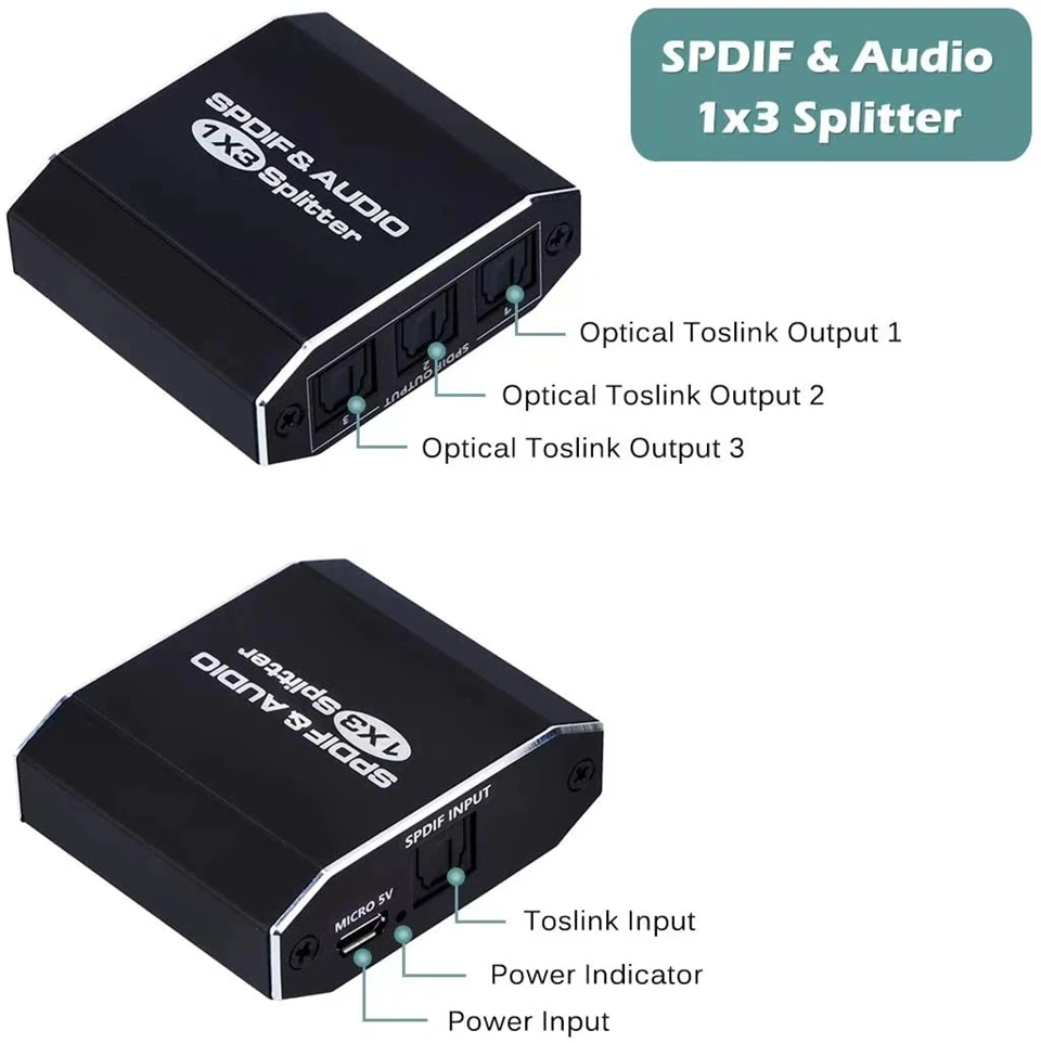 1 in 3 Out  SPDIF Toslink   й 1x3, Dolby Digital DTS 5.1 PCM LPCM  ̺ 