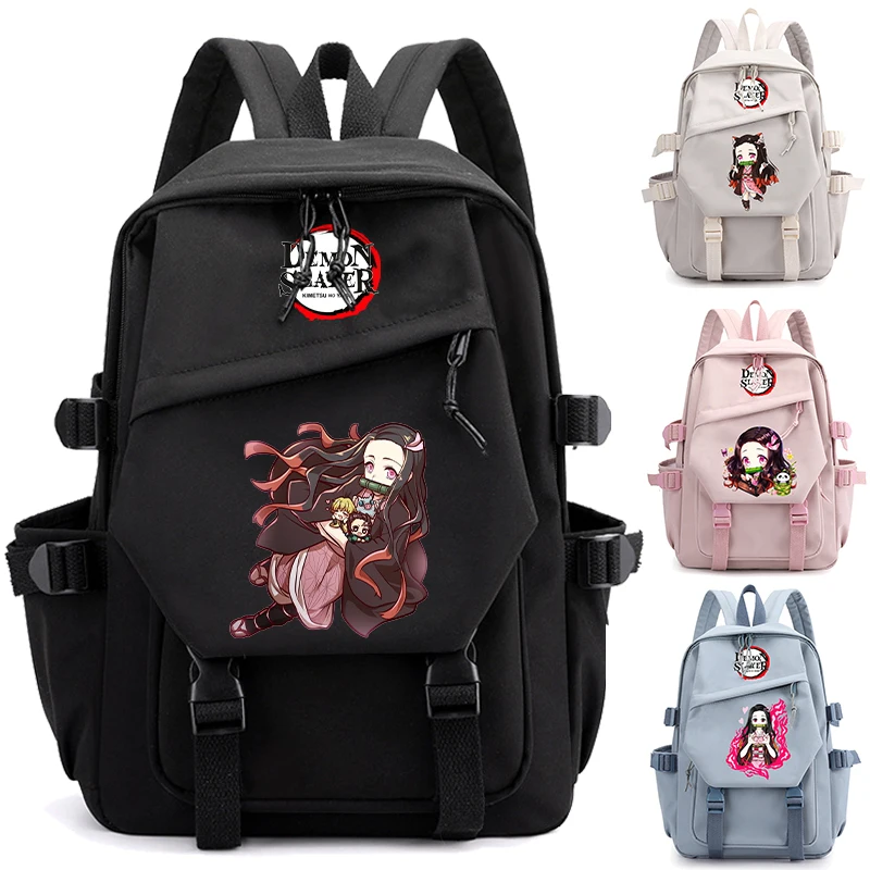 

Рюкзак для девочек и мальчиков с демоном, подростков, студентов, женский рюкзак, детский подарок, мультяшный дорожный рюкзак, большая дорожная сумка для книг