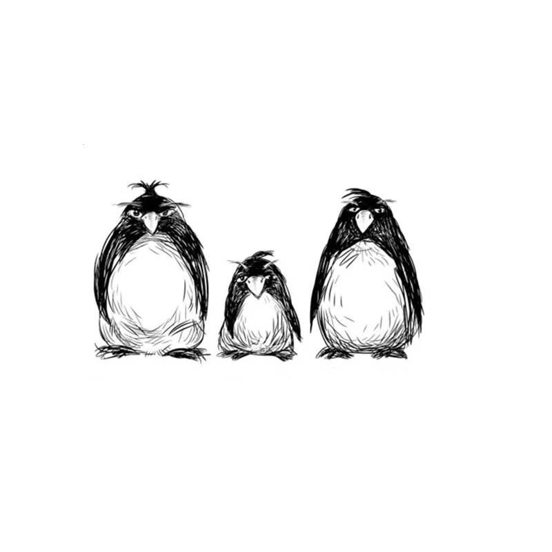 New Grumpy Penguins Clear Seal Stamp DIY Scrapbooking Embossing Photo Album Decorative Paper Card Craft Art Handmade Gift