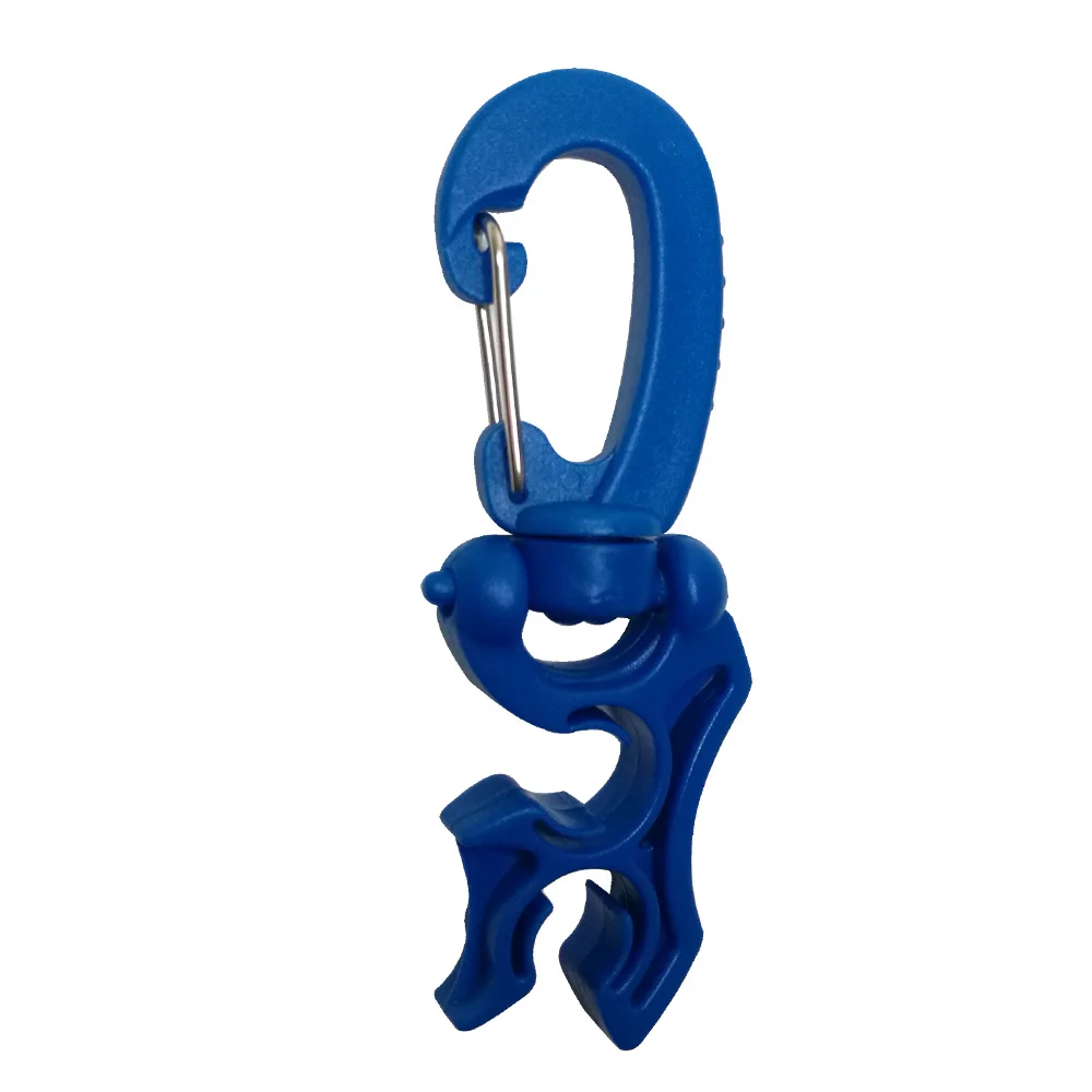 Regulator Double BCD Hose Holder with Clip Buckle Hook for Scuba Diving Snorkeling 6