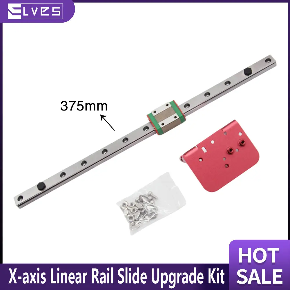 ELVES 3D Printer Parts X-axis Linear Rail Slide Upgrade Kit  ,For Ender-3/ Ender-3/ V2 Ender-3Pro/ CR10