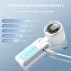 Portable Mini Fan 3600mAh Rechargeable Battery USB Fan Foldable Handheld Fan Turbo Bladeless Small Pocket Fan 5 Gear for Outdoor 3