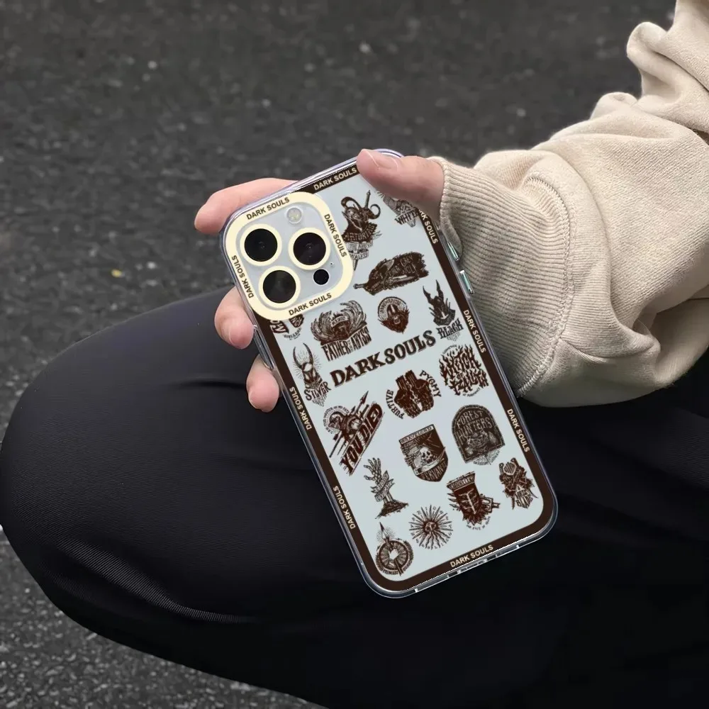 Dark Souls Game Phone Case For iPhone 16 15 14 13 12 11 Pro Max X XR XS SE 7 8 Plus Mini Transparent Mobile Funda — view 2