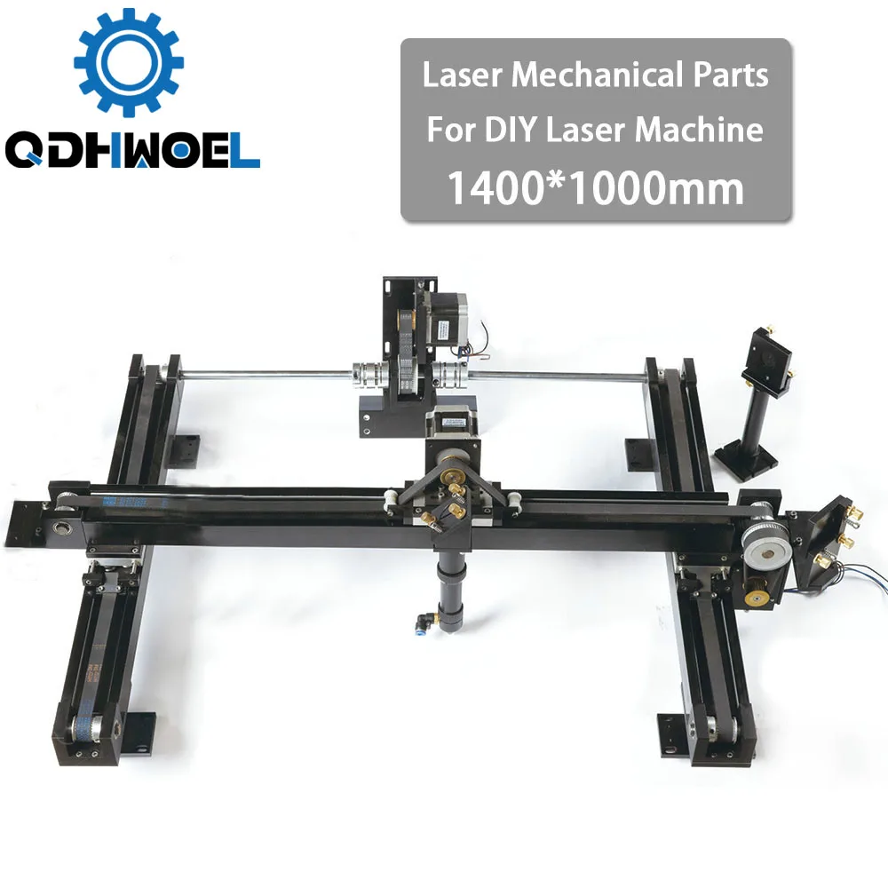 

QDHWOEL DIY Co2 Laser Engraving Cutter Parts Set 1400*1000mm Size Mechanical Laser Spare Parts Kit