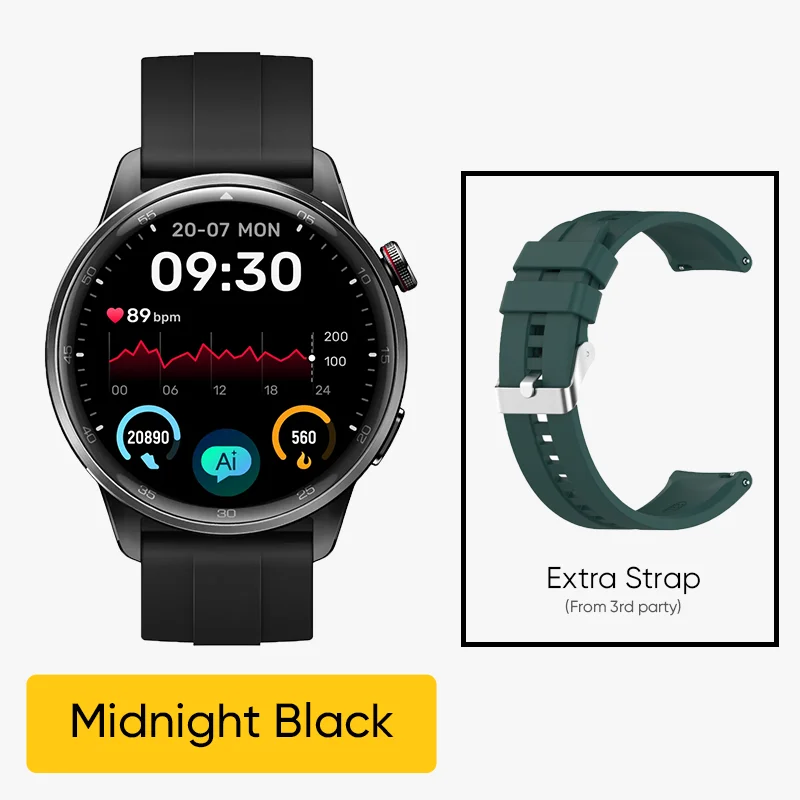 thumbnail image 1 of Versión global Reloj inteligente realme Watch S2 Pantalla AMOLED de 1,43'' Batería de 20 días de duración IP68 Resistente al agua Spuer AI Engine Smartwatch, 1 of 5