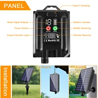 Guirlande solaire LED pour l'extérieur, 50 pieds, 100 pieds, 24V, G40, incassable, Rechargeable, suspendue, pour décoration de Patio, Pergola 5