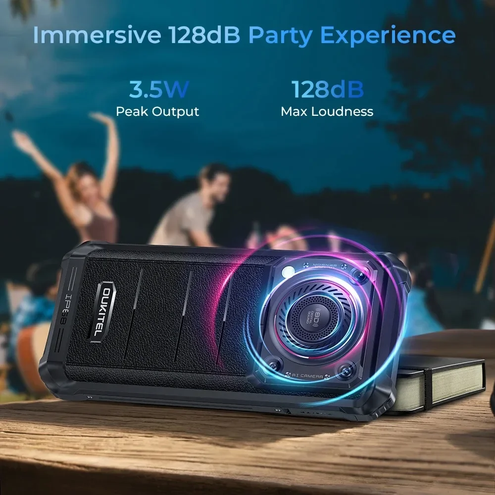 NEW Oukitel WP36 Rugged 4G Smartphone 6.52Inch HD+ Display Octa Core 16GB+128GB Android 13 Mobile Phone 10600mAh 13MP Camera NFC