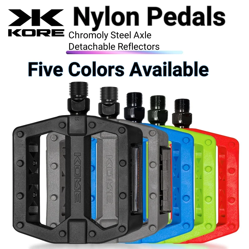 KORE Ultralight Non-Slip Nylon Waterproof Bicycle Pedals - Road & MTB