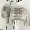 Fur Coat for Women Natural Fox Fur Jacket Winter Clothing Short Real Fur Coat Female Fashion Warm Top Clothes Lady Autumn Style 4