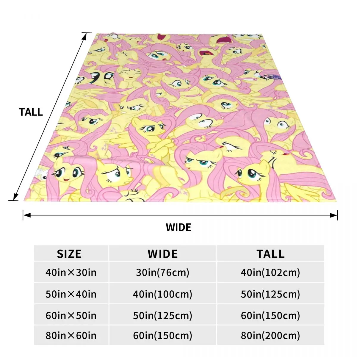 Fluttershy Mess Blanket Flannel Portable Sofa Throw Blankets For Home Bedroom Office Throws Bedspread Quilt 3