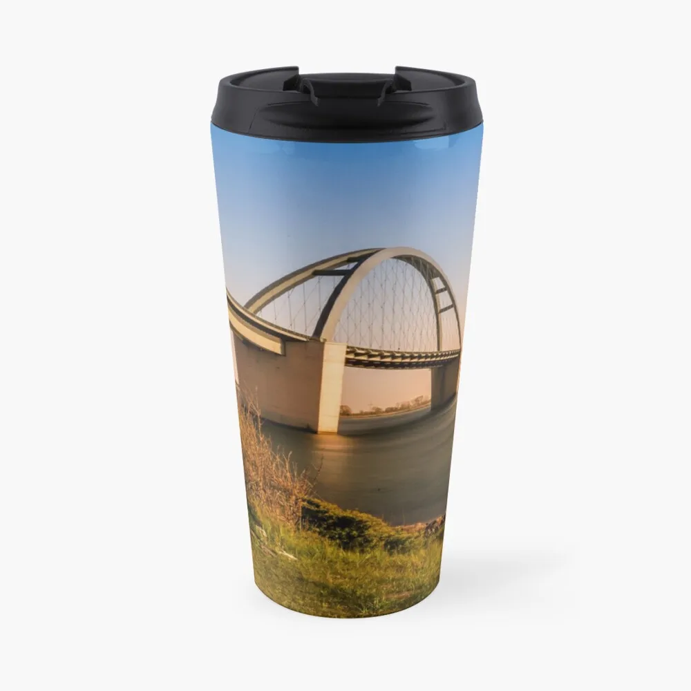 

Fehmarnsund Bridge - Panorama Travel Coffee Mug Thermos Cup Cup Coffee Espresso