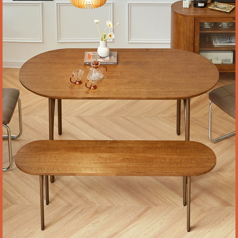 

Небольшая домашняя скамейка из массива дерева, дизайнерская мебель, Современная Минималистичная скамейка