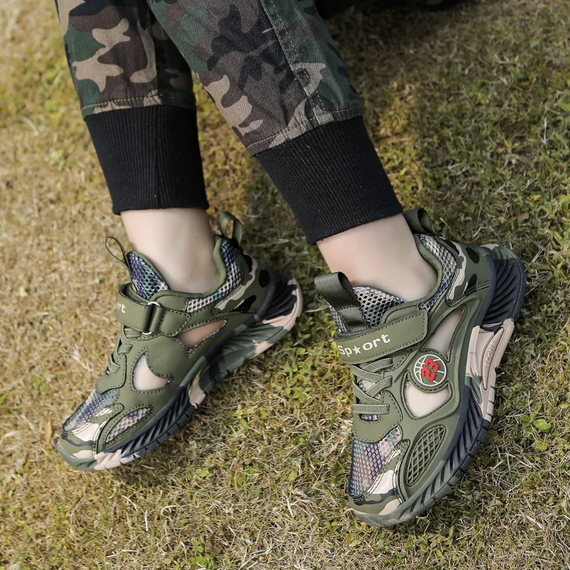 Boys Camouflage Breathable Sandals Kids Sandals