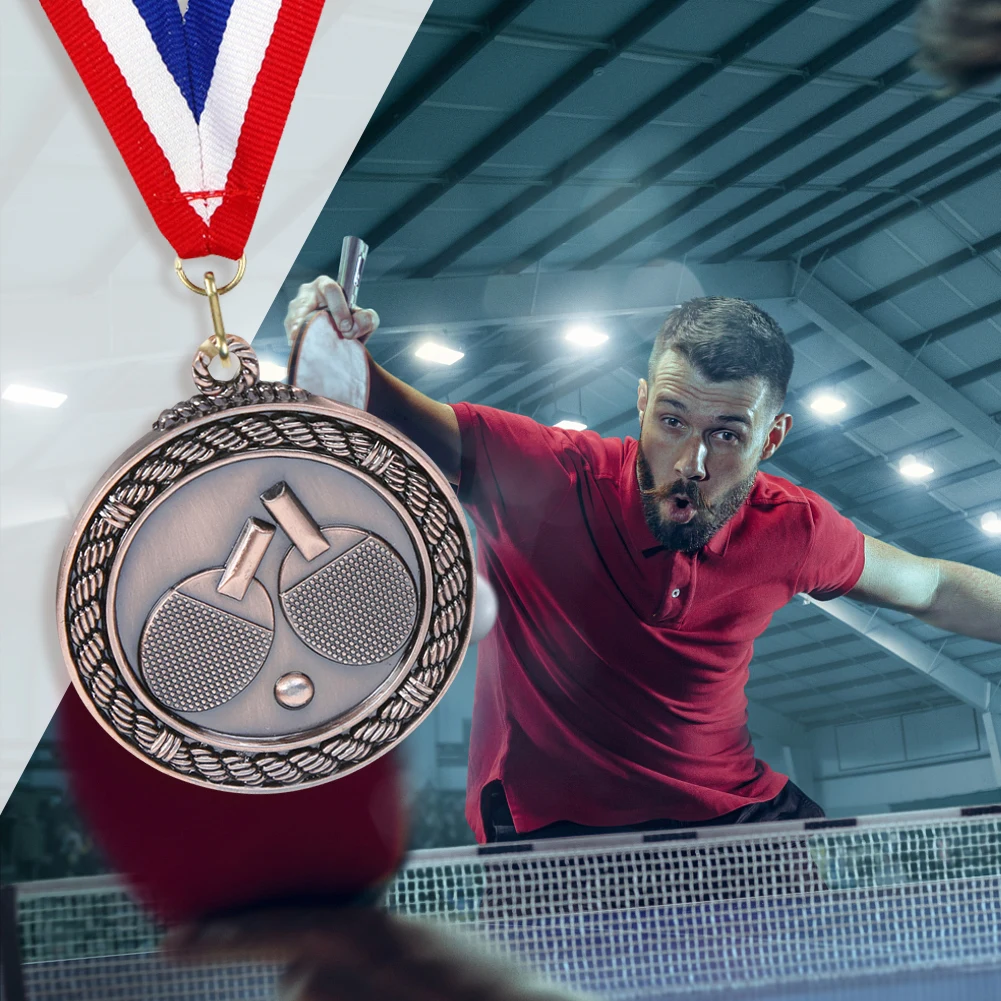 Ping Pong Medals Table Tennis Award Medals Sports Medals 1-5PCS for Marathon Ball Games