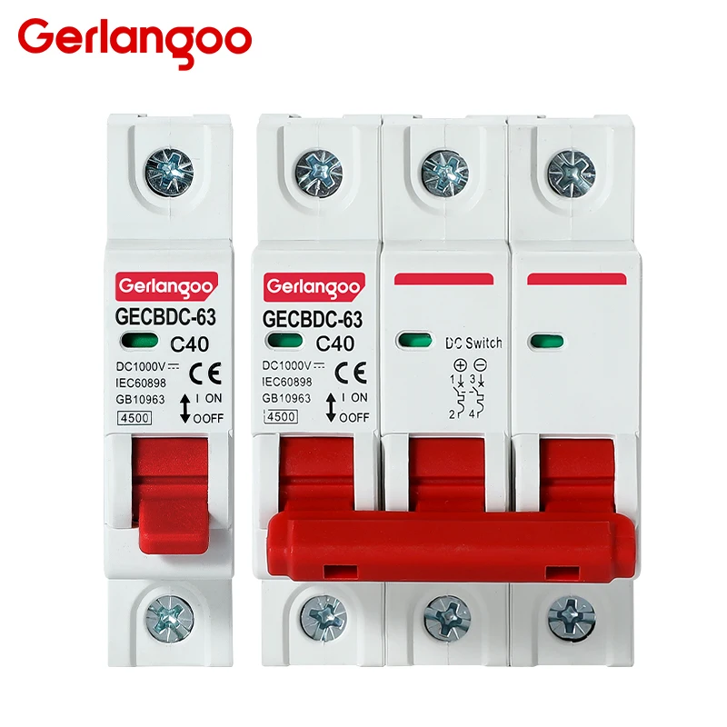 High-Voltage Solar Mini Circuit Breaker with Overload Protection, 3A-63A Capacity