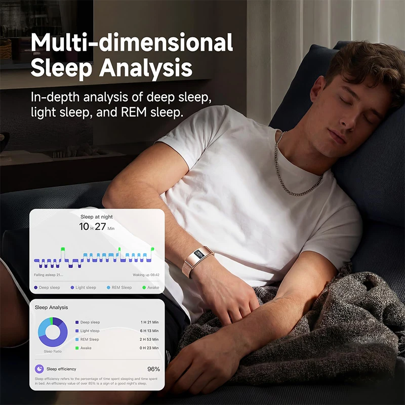 Premium Smart Fitness Tracker – Sleep Monitoring, 170+ Sports Modes, IPX8 Waterproof, Ideal Couple Fitness Gift